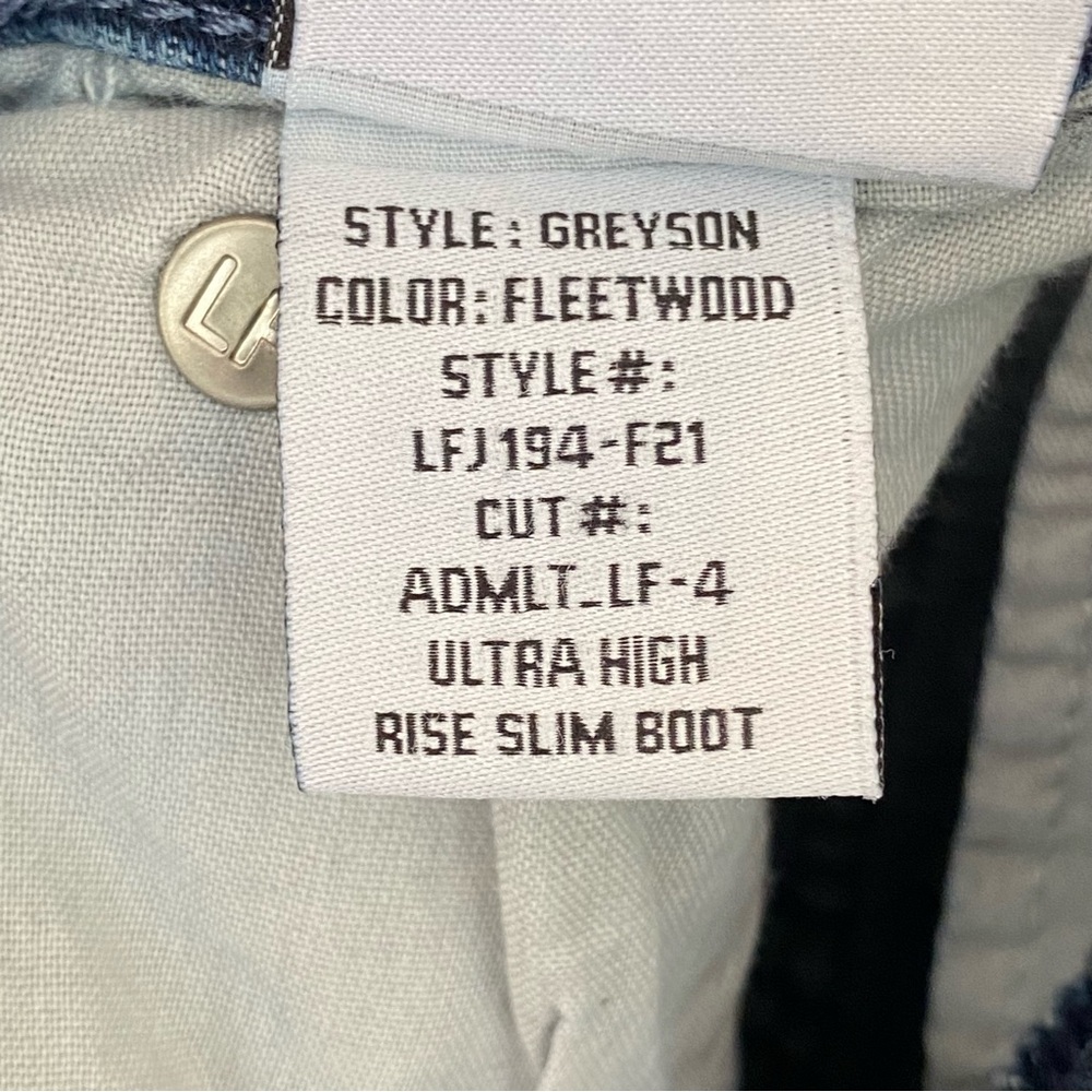Lovers and Friends Greyson Ultra High Rise Slim Boot Jeans 27 - Picture 8 of 9